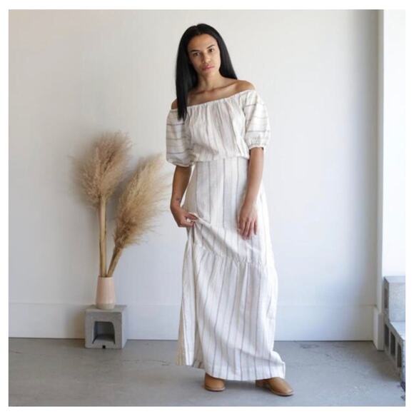 ace & jig Dresses & Skirts - Ace & Jig S Quince Maxi Dress in Ambrosia Cream